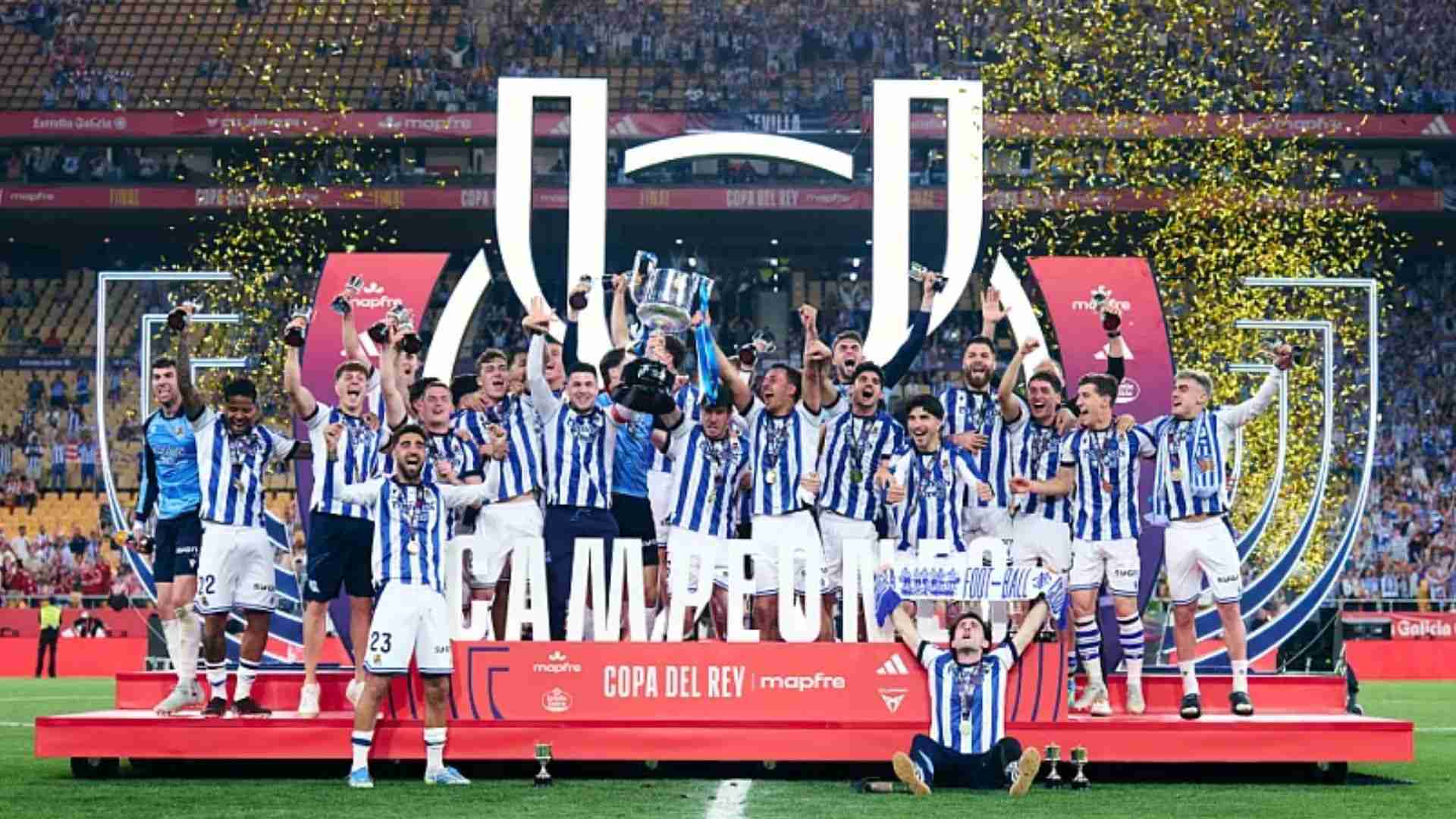 La Real Sociedad se convirtió en campeona de la Copa del Rey. FOTO: RFEF